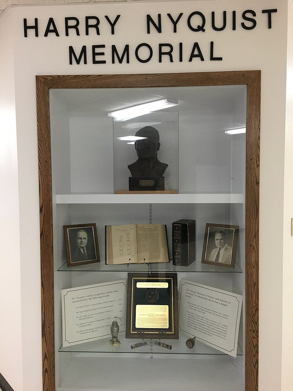 Memorial to Harry Nyquist at the University of North Dakota